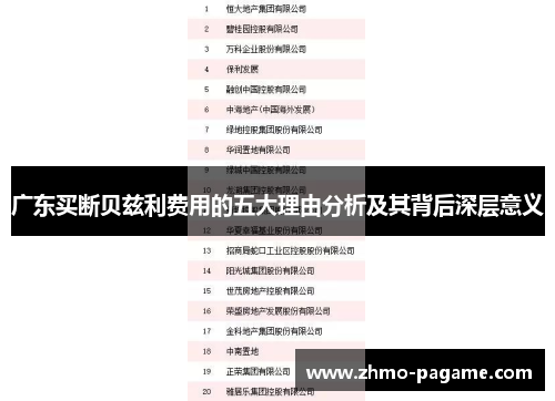 广东买断贝兹利费用的五大理由分析及其背后深层意义 广东买断贝兹利费用的五大理由分析及其背后深层意义
