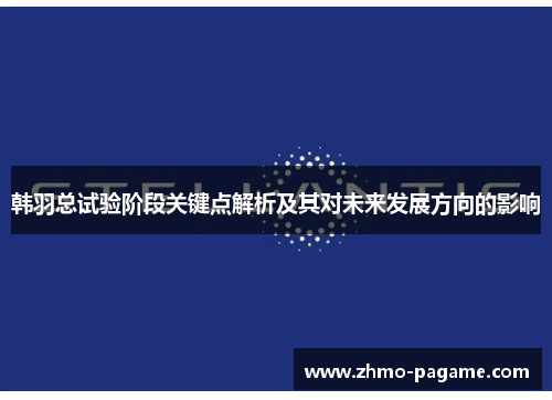 韩羽总试验阶段关键点解析及其对未来发展方向的影响 韩羽总试验阶段关键点解析及其对未来发展方向的影响